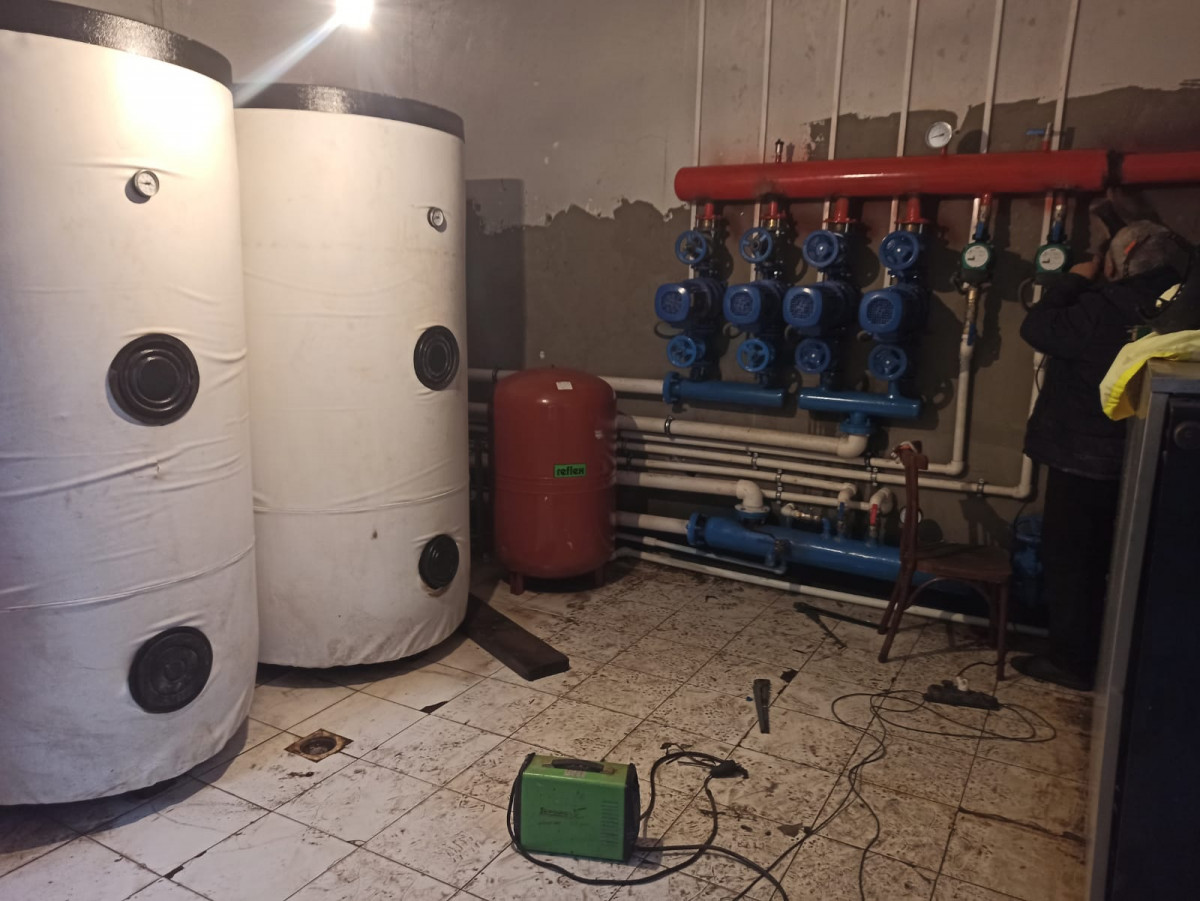 Reconstruction of the heating systems and boiler room of the central hospital of Khachmaz district